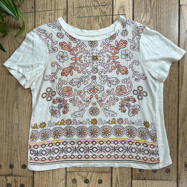 Tory Burch Linen Patterned T-Shirt