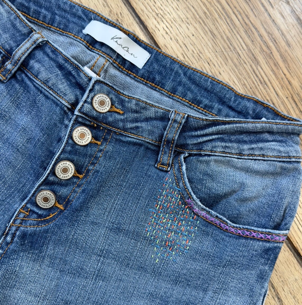 hand embroidered jean