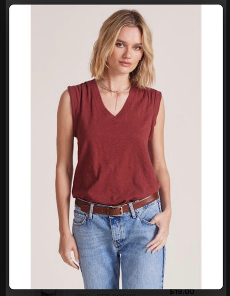 Pleated Muscle Tank