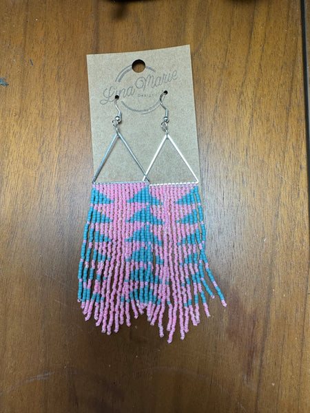 Bead Fringe Earring