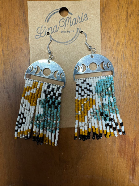 Bead Fringe Earring