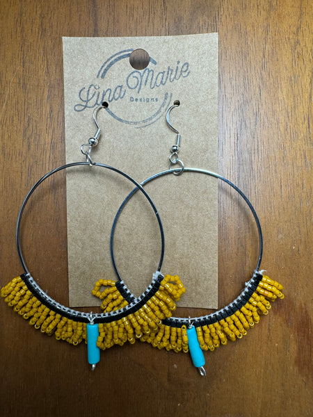 Beaded Hoop