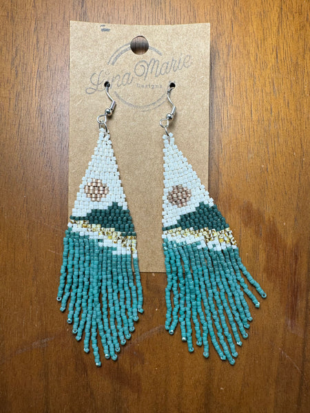 Woven Bead Earring