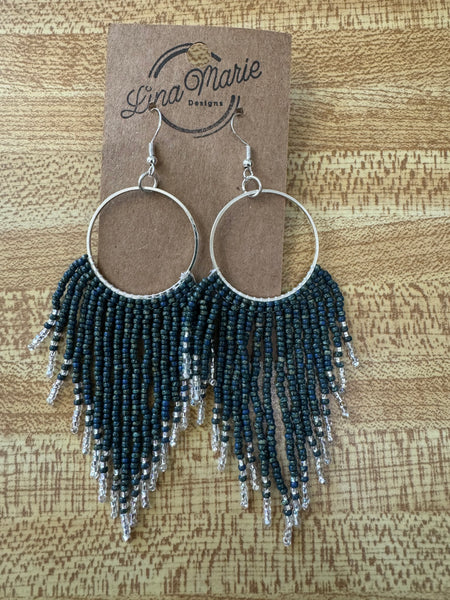 Bead Fringe Earring