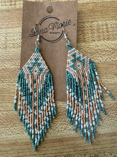 Woven Bead Earring