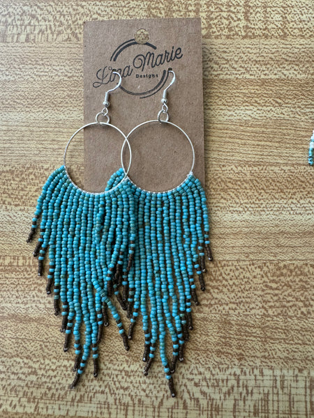 Bead Fringe Earring