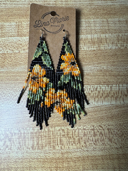 Woven Bead Earring