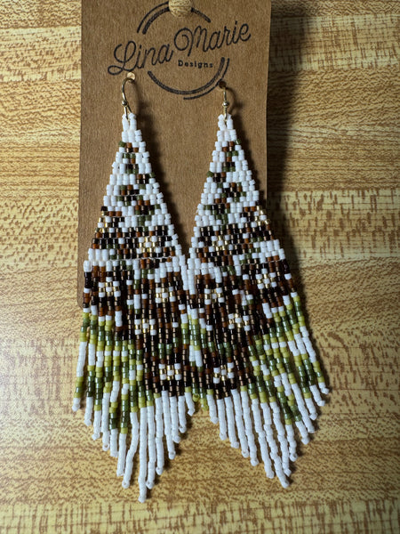 Woven Bead Earring