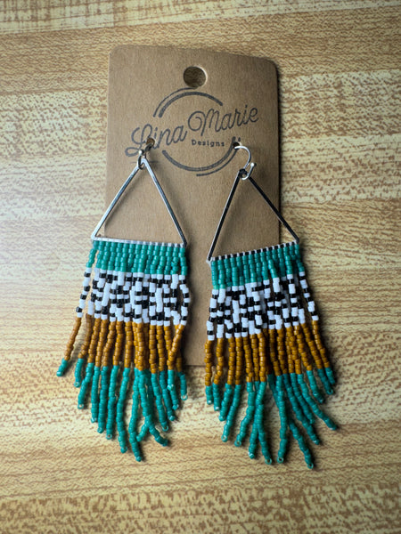 Bead Fringe Earring