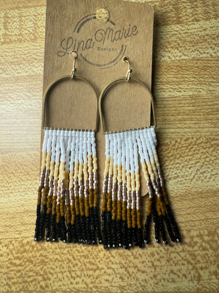 Bead Fringe Earring