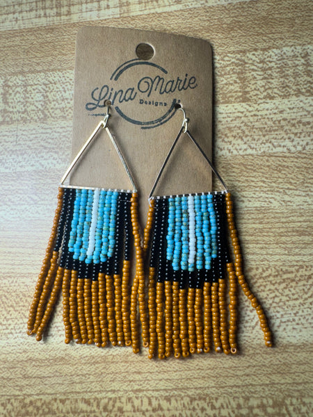 Bead Fringe Earring