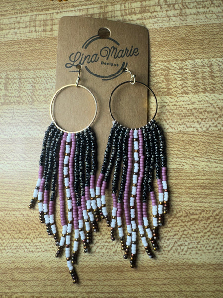 Bead Fringe Earring