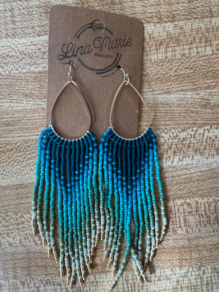 Bead Fringe Earring