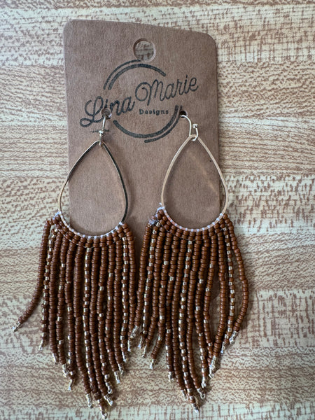 Bead Fringe Earring