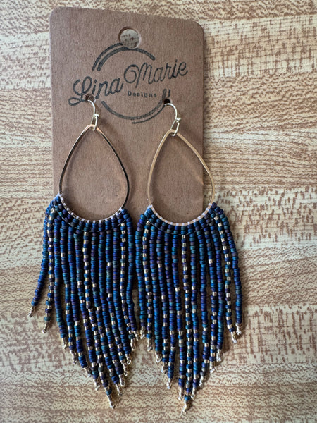 Bead Fringe Earring