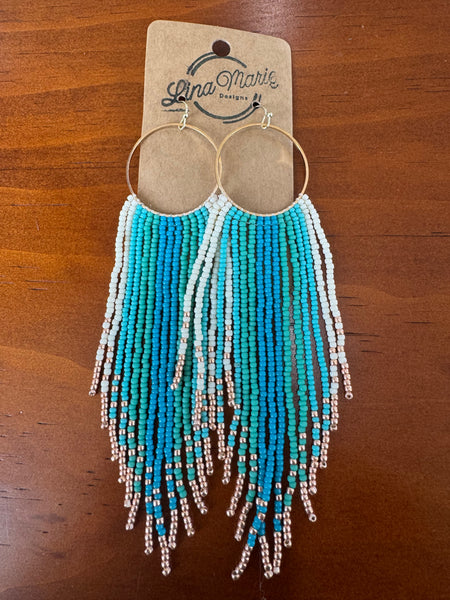 Bead Fringe Earring