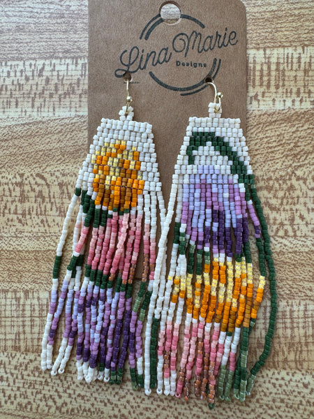 Woven Bead Earring