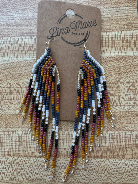 Woven Bead Earring