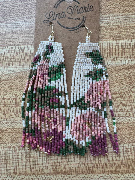 Woven Bead Earring