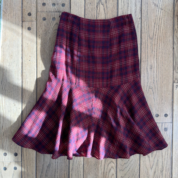 vintage style wool skirt