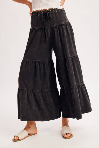 TIERED WIDE LEG PANT
