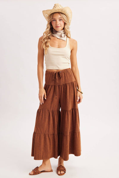 TIERED WIDE LEG PANT
