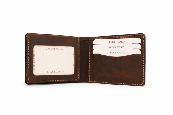 Crazy Leather Bifold Wallet