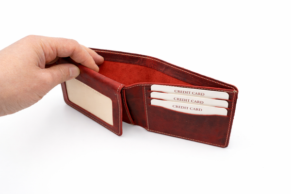 Crazy Leather Bifold Wallet