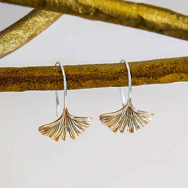 Ginkgo Leaf Earrings