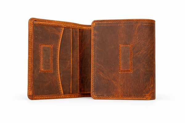 Distressed Trifold Wallet