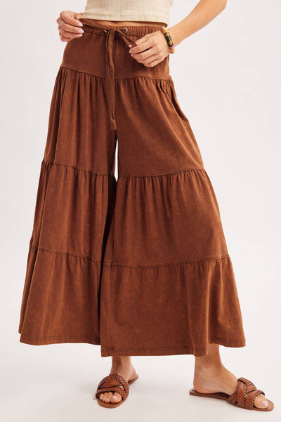 TIERED WIDE LEG PANT
