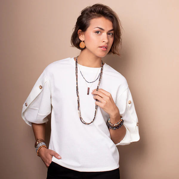 Stone Wrap Brclt/Neck