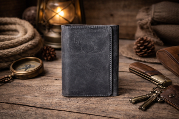 Distressed Trifold Wallet