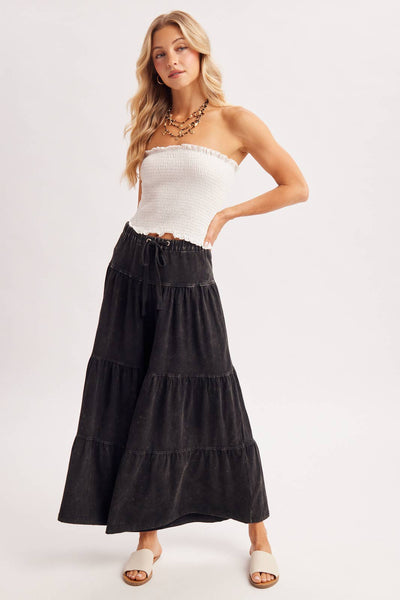 TIERED WIDE LEG PANT