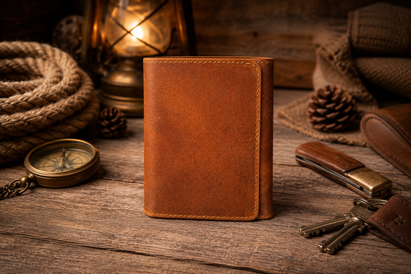 Distressed Trifold Wallet