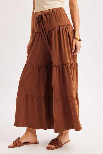 TIERED WIDE LEG PANT
