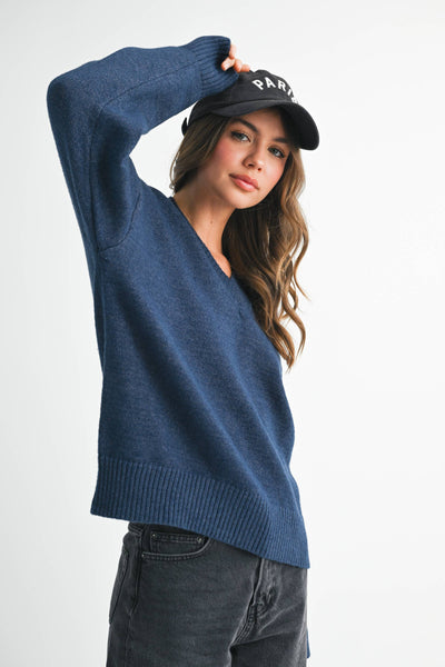 Oversized V-Neck Sweater