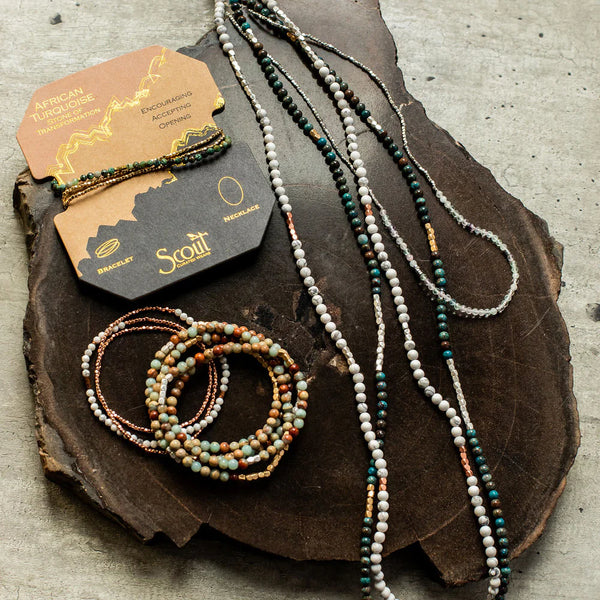 Stone Wrap Brclt/Neck