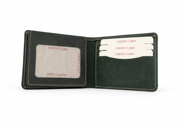 Crazy Leather Bifold Wallet