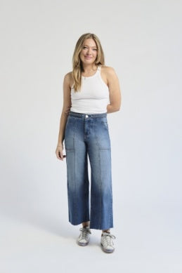 High rise wide leg