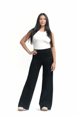 Elastic WB Wide Leg Jean