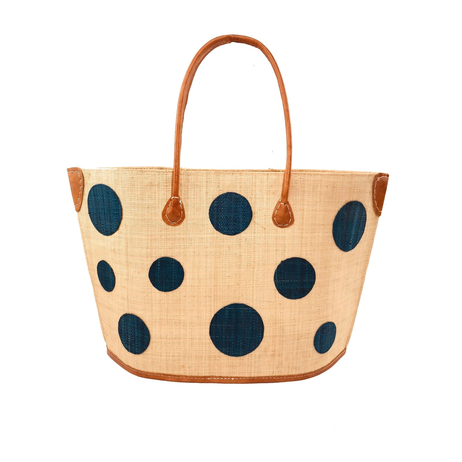 Polka Dot Straw Bag – a.ell atelier