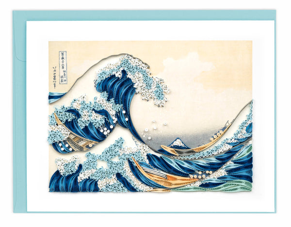 Quilled Great Wave Card