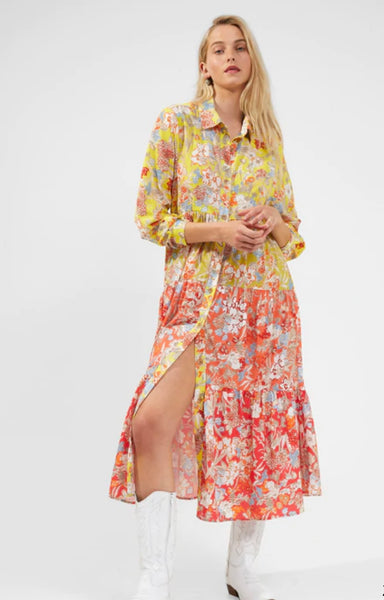 Button Front Blossom Dress